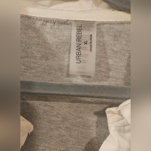 Gray and White Women's Top - Picture 2 of 3